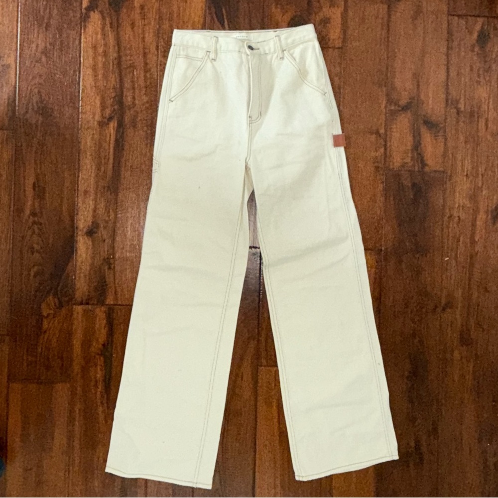 White Work/Cargo Wide Leg Pants